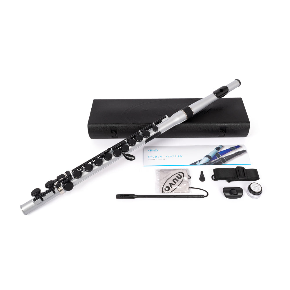 NUVO Student Flute 2.0 Outfit - Metallic Silver — The Wind Section