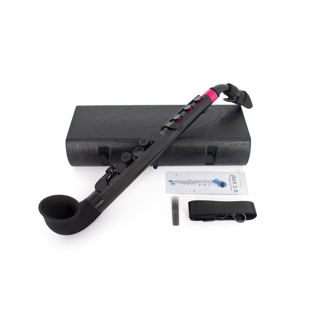 NUVO jSax Outfit - Black with Pink Trim — The Wind Section