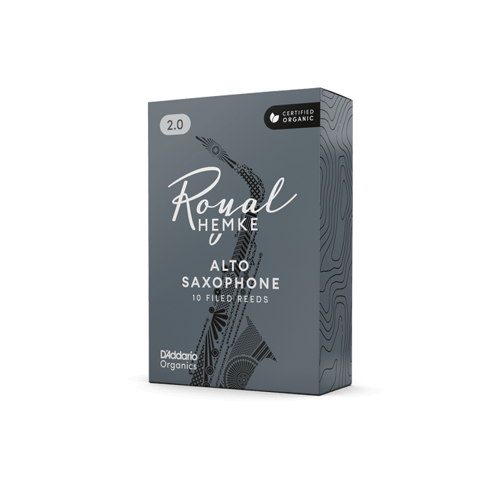 D'Addario Royal Hemke Organic Alto Saxophone Reeds (10 pack)