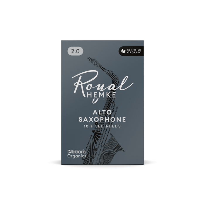 D'Addario Royal Hemke Organic Alto Saxophone Reeds (10 pack)