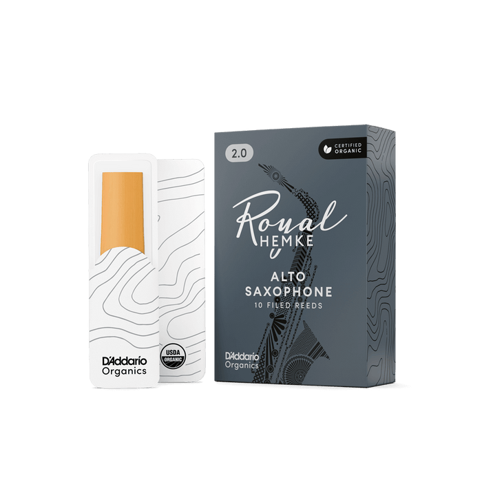 D'Addario Royal Hemke Organic Alto Saxophone Reeds (10 pack)