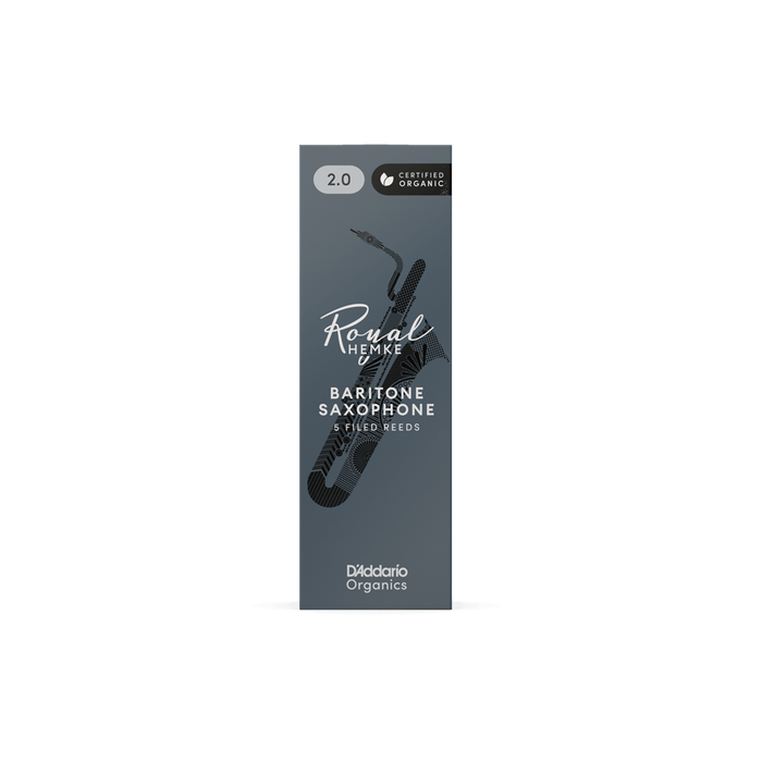 D'Addario Royal Hemke Organic Baritone Saxophone Reeds (5 pack)