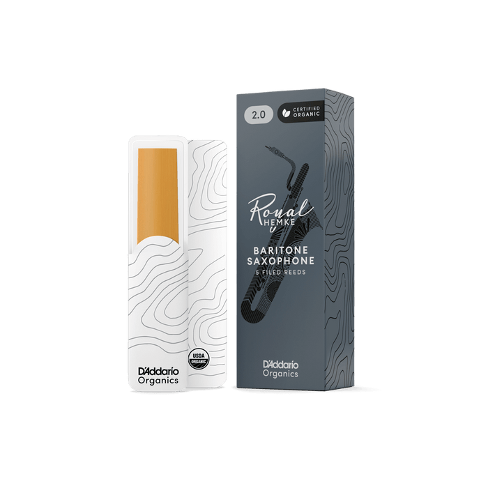 D'Addario Royal Hemke Organic Baritone Saxophone Reeds (5 pack)