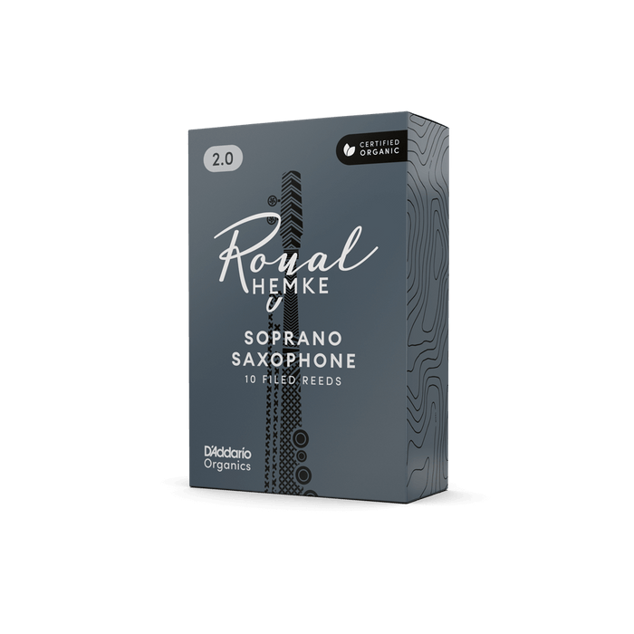 D'Addario Royal Hemke Organic Soprano Saxophone Reeds (10 pack)