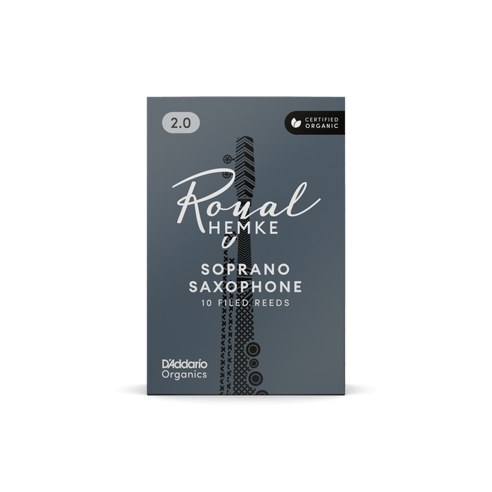 D'Addario Royal Hemke Organic Soprano Saxophone Reeds (10 pack)