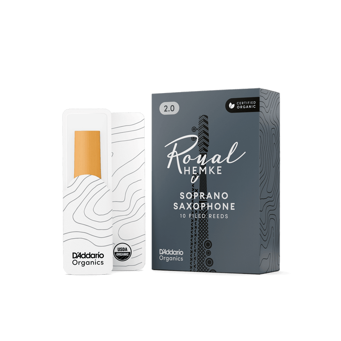 D'Addario Royal Hemke Organic Soprano Saxophone Reeds (10 pack)