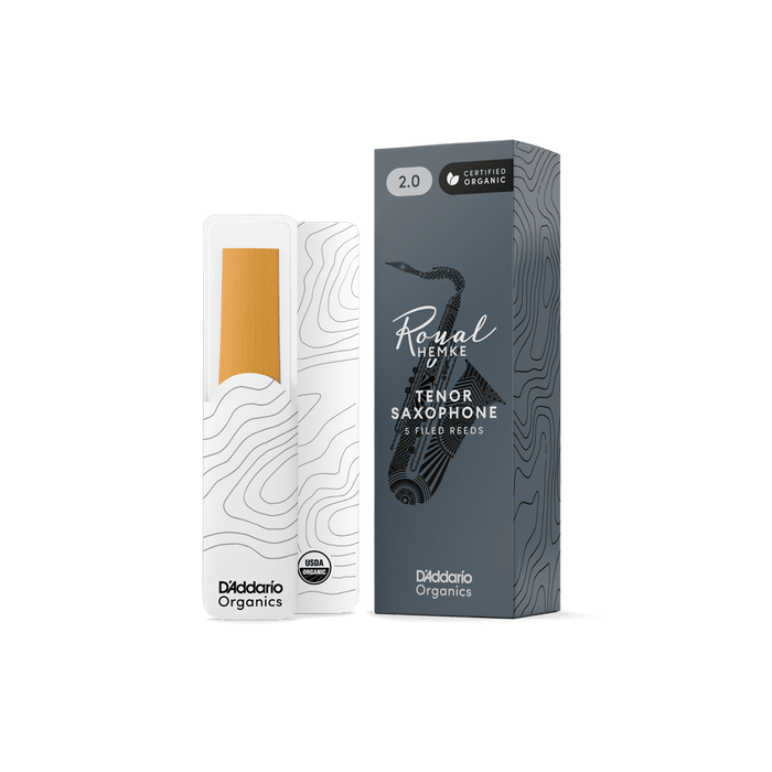 D'Addario Royal Hemke Organic Tenor Saxophone Reeds (5 pack)