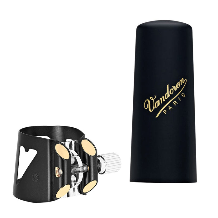 Vandoren OPTIMUM Black Bass Clarinet Ligature & Plastic Cap