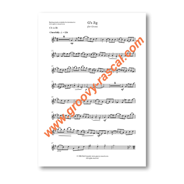 Groovy Rascal 'Scottish Suite' Sheet Music for Clarinet & Piano